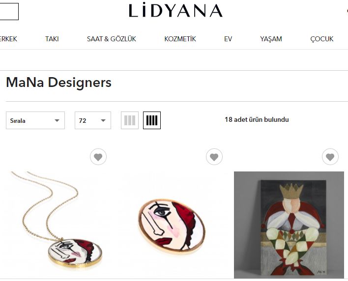MaNa'lı ürünlerimiz Lidyana'da online satışta