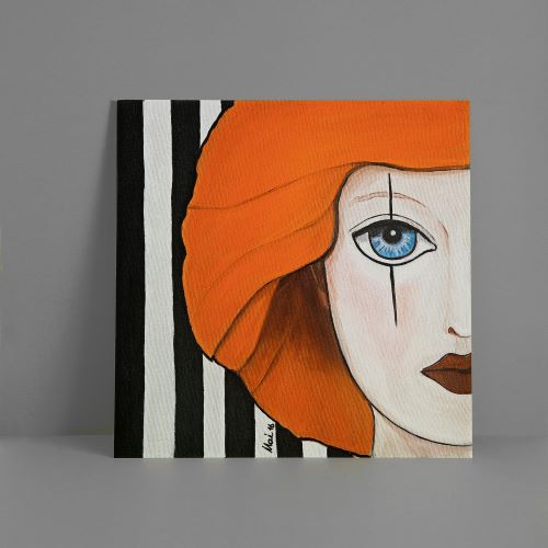 By Mai - Turuncu Saçlı Kız - Fine art Print